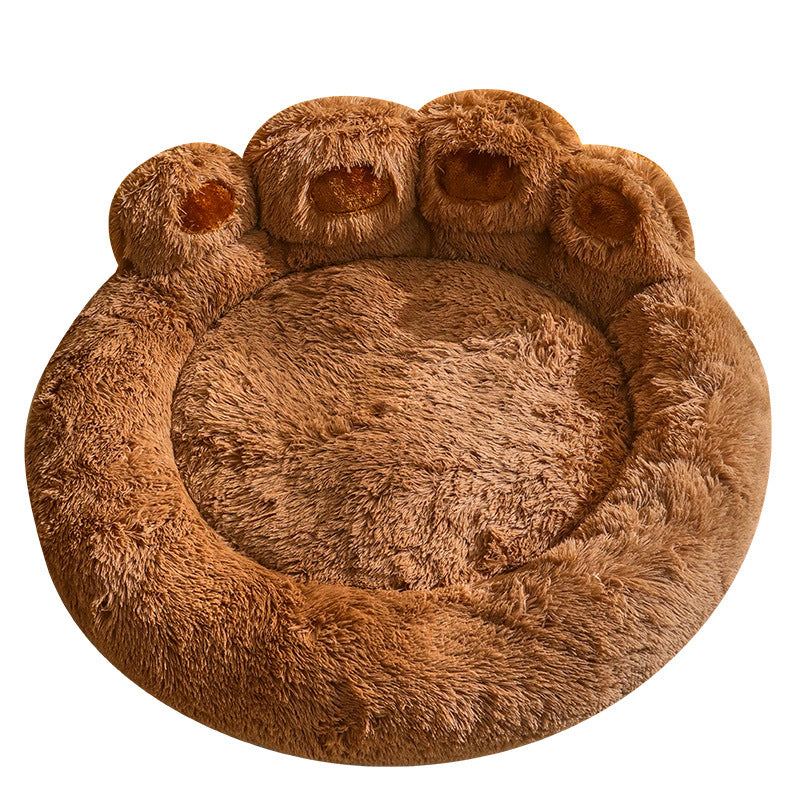 Cozy Fleece-Lined Dog Bed for Corgis and Golden Retrievers - Available in Multiple Sizes