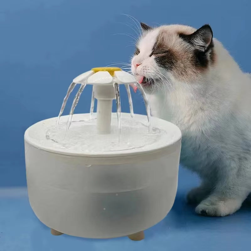 Automatic USB Cat Water Fountain - 1.2L Mute Drinker Bowl with Filter for Happy and Healthy Pets