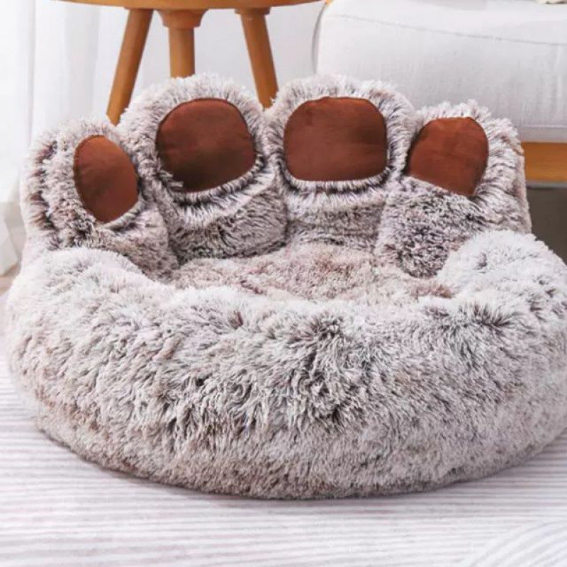 Cozy Fleece-Lined Dog Bed for Corgis and Golden Retrievers - Available in Multiple Sizes